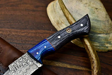 Load image into Gallery viewer, HS-618 Handmade Damascus Skinning Blade Camping Full Tang Knife