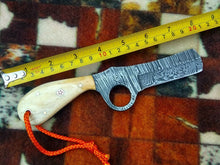 Load image into Gallery viewer, HS-990 HANDMADE COWBOY KNIFE 8" DAMASCUS BULL CUTTER KNIFE