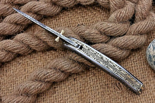 Load image into Gallery viewer, Custom Hand Engraved Folding-Pocket Knife Life Time Used With Very Good Price
