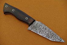 Load image into Gallery viewer, HS-740 Custom Handmade Damascus Steel Skinner Knife With Micarta Sheet Handle
