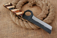 Load image into Gallery viewer, HS-1004 | Custom Handmade High Carbon Steel Skinner/Bull Cutter Knife With Wood Handle