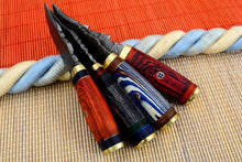 Load image into Gallery viewer, HS Deal 06 - Custom Handmade Damascus Skinner Knife Lot of Four Pecs With Different Handles