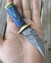 Load image into Gallery viewer, HS-728 Custom Handmade Damascus Steel Skinner Knife - Awesome Hard Wood Handle