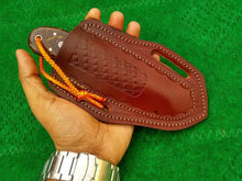 Load image into Gallery viewer, HS-986 Cowboy Knife Custom Handmade USA index Finger Tool Steel Skinner Knife