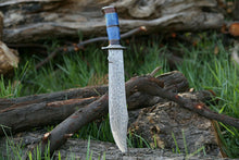 Load image into Gallery viewer, HS-321 Custom Hand Made Hunting Bowie Knife, Survival Knife, Camping Tool, Damascus