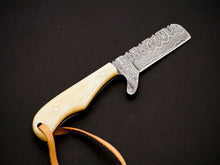 Load image into Gallery viewer, HS-964 '' Custom Hand Forged 6.00" Damascus Steel Full Tang Cowboy Bull Cutter Knife