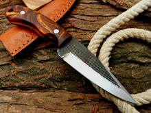 Load image into Gallery viewer, HS-590 Custom Handmade Damascus Skinner knife with wood handle