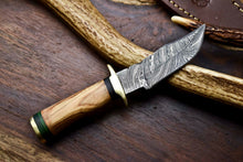Load image into Gallery viewer, HS-710 Custom Handmade Damascus Steel Skinner Knife - BeautifulWood Handle