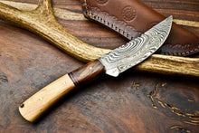 Load image into Gallery viewer, HS-605 Handmade Damascus Skinning Blade Camping Full Tang Knife