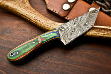 Load image into Gallery viewer, HS-615 Handmade Damascus Skinning Blade Camping Full Tang Knife