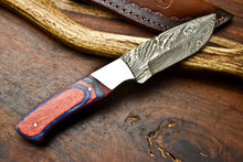 Load image into Gallery viewer, HS-620 Handmade Damascus Skinning Blade Camping Full Tang Knife