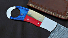 Load image into Gallery viewer, HS-573 CUSTOM HANDMADE DAMASCUS STEEL HUNTING CAMP CLEAVER KNIFE
