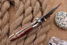 Load image into Gallery viewer, Custom Handmade Damascus Folding-Pocket Knife With Camel Bone Handle