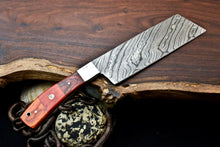 Load image into Gallery viewer, HS-283 Hand Made Damascus Steel Blade Chopper Cleaver Knife Full Tang Knife | Hard Wood