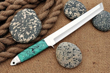 Load image into Gallery viewer, Custom Handmade Steel D2 Fighter Hunting Combat Mini Tanto Blade Sword knife With Resin Handle
