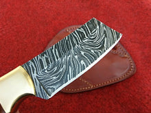 Load image into Gallery viewer, HS-991 Custom Handmade Knife Cowboy Brass Bolster Forged Damascus Steel