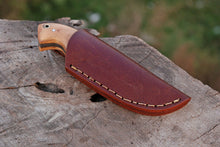 Load image into Gallery viewer, HS-735 Custom Handmade High Carbon Steel Mini Skinner knife - Wood Handle