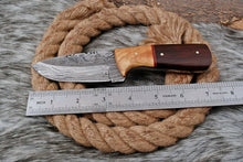 Load image into Gallery viewer, HS-795 Custom Handmade Damascus Skinner Knife With Two Type Woods Handle