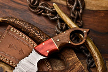 Load image into Gallery viewer, HS-911 Custom Handmade Damascus Steel Karambit Knife - Beautiful Wood Handle