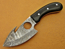 Load image into Gallery viewer, HS-767 Custom Handmade Damascus Skinner Knife With Buffalo Horn Hanlde