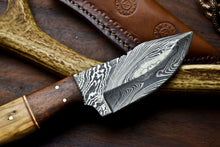 Load image into Gallery viewer, HS-634 Custom Handmade Damascus Hunting Skinning Blade Hunter Camping Full Tang Knife