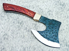 Load image into Gallery viewer, HS-1024 Custom Hand Forged Railroad Spike Carbon Steel Chopper Axe Knife -Wood