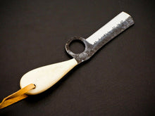 Load image into Gallery viewer, HS-959 '' Custom Hand Forged 6.5" Carbon Steel Full Tang Cowboy Bull Cutter Knife