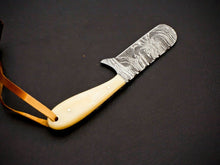 Load image into Gallery viewer, HS-966 '' Custom Hand Forged 6.00" Damascus Steel Full Tang Cowboy Bull Cutter Knife