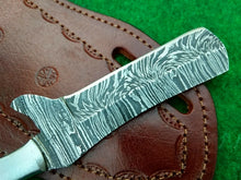 Load image into Gallery viewer, HS-993 COWBOY KNIFE CUSTOM HANDMADE EDC DAMASCUS HUNTING OUTDOOR PANCAKE SHEATH FREE