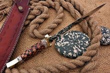 Load image into Gallery viewer, HS-1103 | Custom Handmade Steel D2 Fighter Hunting Combat Mini Sword knife With Wood Handle