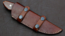 Load image into Gallery viewer, HS-587 CUSTOM HANDMADE DAMASCUS STEEL HUNTING CAMP SKINNER KNIFE