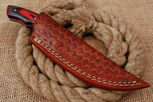 Load image into Gallery viewer, HS-752 Custom Hand Forged Railroad Steel Skinner Knife 8.0 inch Overall Hard Wood Handle