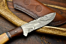 Load image into Gallery viewer, HS-604 Handmade Damascus Skinning Blade Camping Full Tang Knife