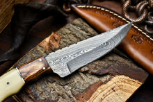 Load image into Gallery viewer, HS-638 Custom Handmade Damascus Hunting Skinning Blade Hunter Camping Full Tang Knife