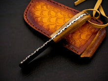 Load image into Gallery viewer, HS-971 Custom Hand Forged 5.00" Damascus Steel Full Tang Cowboy Bull Cutter Knife