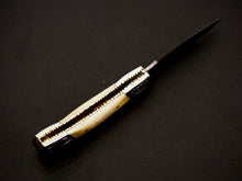 Load image into Gallery viewer, HS-1109 Custom Hand Forged Damascus Steel Back Lock Resin Handle Knife