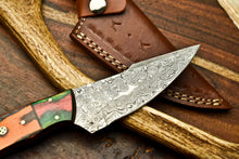 Load image into Gallery viewer, HS-606 Handmade Damascus Skinning Blade Camping Full Tang Knife
