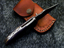 Load image into Gallery viewer, HS-1123 '' CUSTOM HANDMADE DAMASCUS BLADE POCKET FOLDING KNIFE LINER LOCK