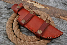 Load image into Gallery viewer, HS-943 Custom Handmade Damascus Hunting Tracker Knife With Damascus Handle