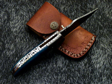 Load image into Gallery viewer, HS-1122 " CUSTOM HANDMADE DAMASCUS BLADE POCKET FOLDING KNIFE LINER LOCK