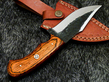 Load image into Gallery viewer, HS-581 Custom Hand Forged Railroad Spike Carbon Steel 8.5" Skinning Knife WOOD