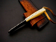 Load image into Gallery viewer, HS-966 '' Custom Hand Forged 6.00" Damascus Steel Full Tang Cowboy Bull Cutter Knife