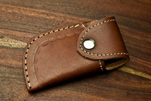 Load image into Gallery viewer, Custom Handmade Damascus Steel Blade Liner-Lock Pocket Folding Knife| Corian