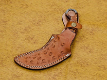 Load image into Gallery viewer, HS-894 CUSTOM DAMASCUS STEEL HUNTING/BOWIE/DAGGER KNIFE HANDLE PAKKA WOOD WITH SHEATH