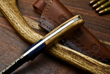 Load image into Gallery viewer, HS-619 Handmade Damascus Skinning Blade Camping Full Tang Knife