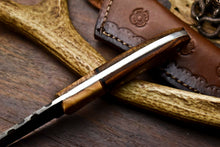 Load image into Gallery viewer, HS-692 Custom Handmade Damascus Steel Skinner Knife - Beautiful Wood Handle