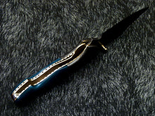 Load image into Gallery viewer, HS-1122 " CUSTOM HANDMADE DAMASCUS BLADE POCKET FOLDING KNIFE LINER LOCK