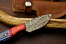 Load image into Gallery viewer, HS-722 Custom Handmade Damascus Steel Skinner Knife - Hard Wood Handle