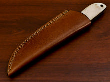 Load image into Gallery viewer, HS-569 HANDMADE DAMASCUS CUSTOM ROSE WOOD/BONE HANDLE SKINNING CAMPING KNIFE