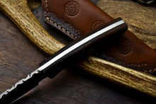 Load image into Gallery viewer, HS-608 Handmade Damascus Skinning Blade Camping Full Tang Knife